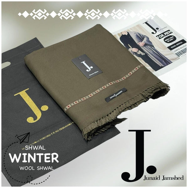 J. Men's Woolen Shawl (Elega Shade)